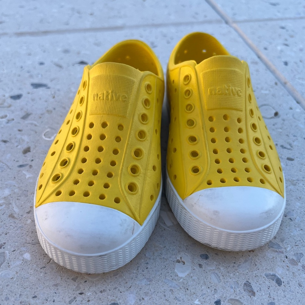 Native Kids Shoes. Yellow. Size C9.
